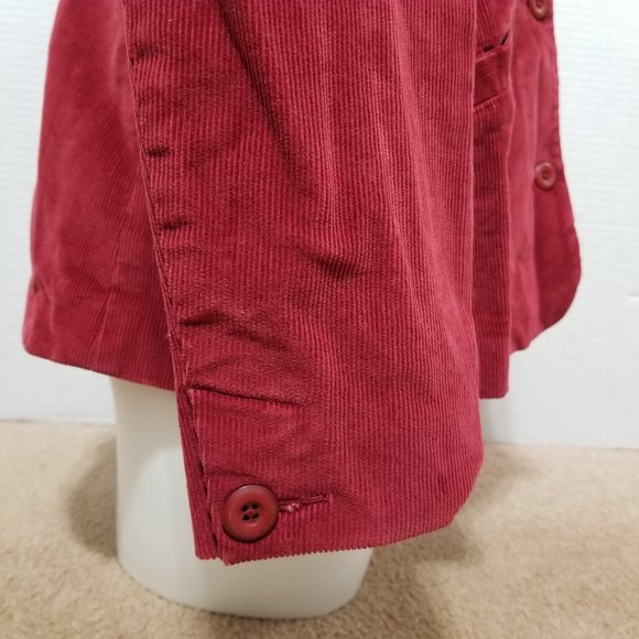 L.L. Bean jacket 12 corduroy ribbed blazer lined three button pockets YR81 - Picture 5 of 15